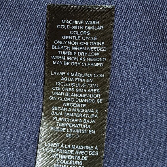 White House Black Market Navy Velvet Tuxedo Blazer Black Satin Trim Women's 2 - Picture 10 of 13